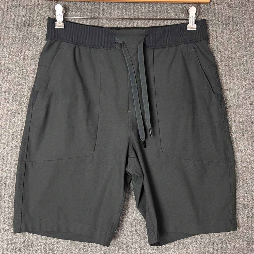 Men's Athletic Drawstring Shorts - Dark Gray
